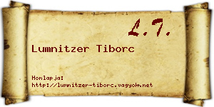 Lumnitzer Tiborc névjegykártya