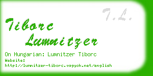 tiborc lumnitzer business card